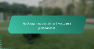 Hyökkäysmuodostelmat 3 vastaan 3 jalkapallossa